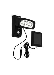 Eglo Leuchten EGLO PALIZZI Solar-Außenwandleuchte LED Schwarz, 1-flammig, Bewegungsmelder