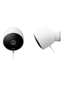 Google , Smart Home Kamera »NC2100DE Outdoor«, Aussenbereich , weiss , Hochwertiges 2-Wege-Audio (Lautsprecher und Mikrofon)