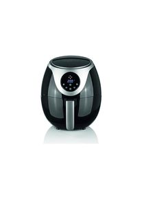 MAXXMEE , Heissluftfritteuse &raquo;Digital 3 l, Schwarz/Silber&laquo;, 1300 W , silberfarben , Fritteusen