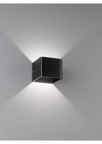Fischer & Honsel Dan Wandleuchte LED Schwarz, 1-flammig