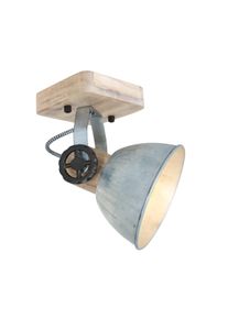 Steinhauer Gearwood Strahler Holz hell, Nickel-Matt, 1-flammig