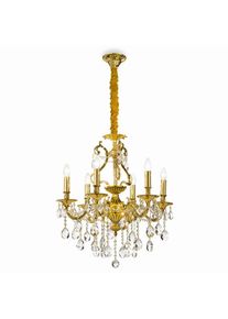 Ideal Lux GIOCONDA Kronleuchter Transparent, Klar, 6-flammig