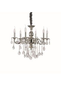 Ideal Lux IMPERO SP6 Kronleuchter Silber, 6-flammig