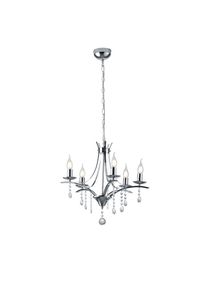 Trio Leuchten LUCERNA Krone Chrom, 5-flammig