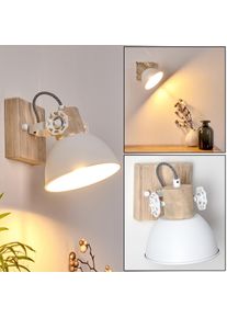 hofstein Orny Wandleuchte Holz hell, 1-flammig
