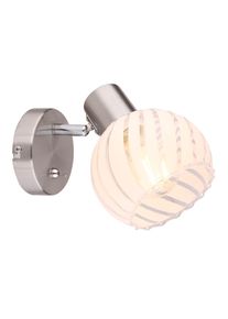 Globo WILLY Strahler Nickel-Matt, 1-flammig