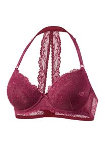 Lascana Neckholder-Bh, Dessous mit Softem Neckholder Und Spitzenrücken, Sexy Dessous Pink, Größe 85