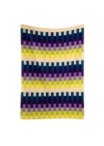 Røros Tweed Decke Åsmund Bold Violett-Gelb