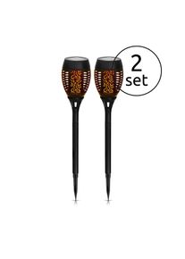 Globo SOLAR 2er Set Solarleuchte LED Schwarz, 1-flammig