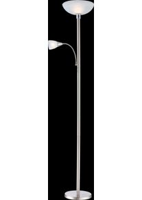 Globo Blade Deckenfluter LED Nickel-Matt, 2-flammig