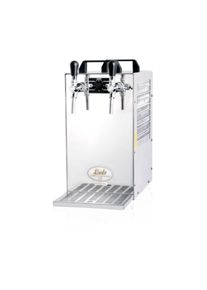 ich-zapfe Zapfanlage, Bierzapfanlage Kontakt 70/K, 2-leitig Trockenkühlgerät aus Edelstahl, 90 Liter/h, mit Membranpumpe, Green Line