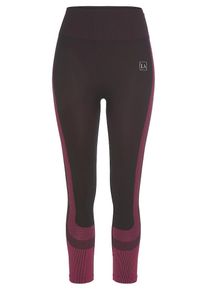 active by Lascana LASCANA ACTIVE Sporthose Damen, beere / dunkellila / wei&szlig;, Gr&ouml;&szlig;e XS