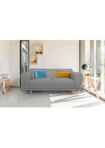 2-Sitzer »Maroon«, in skandinavischem Design, mit losen Kissen , grau , Andas , hellgrau