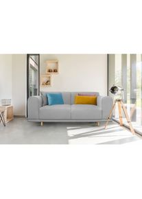 2-Sitzer »Maroon«, in skandinavischem Design, mit losen Kissen , grau , Andas , hellgrau