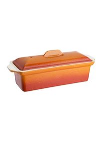 Vogue Terrinenform Gusseisen orange 1,3L, Gastronomie-Bedarf