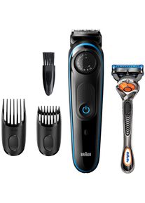 Braun , Haar- und Bartschneider &raquo;BT3240&laquo; , schwarz , Deutsche Technologie und ergonomische Form f&uuml;r bis zu 80 Minuten kabelloses Trimmen