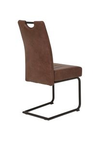 Esszimmerstuhl &raquo;Betty&laquo;, (Set), 2 St., Microfaser, 2 oder 4 St&uuml;ck , braun , Hela , Vintage braun