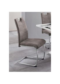 Freischwinger &raquo;FLORA&laquo;, (Set), 2 St., Microfaser, 2 oder 4 St&uuml;ck , grau , Hela , vintage grau