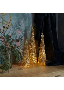 Sirius LED-Dekobaum Kirstine, gold, Höhe 63,5 cm