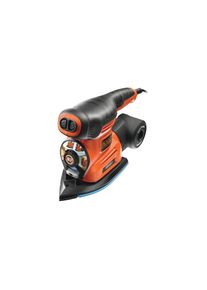 Black & Decker Black + Decker , Multischleifer »Multischleifer, Black & Decker, »KA280K Netzbetrieb««, (Set), Werkzeugloser Schleifplattenwechsel , schwarz ,...