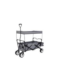 Transportwagen »Leiterwagen Paxi«, (Sonnen- und Regendach, Tragetasche, Kippsicher) , grau , Pinolino®
