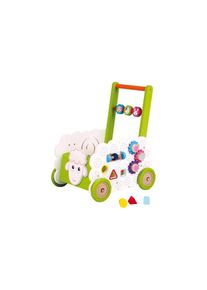 Jelmoli Lauflernwagen»LauflernwagenBabyWalkerSchaf«(AusRecycling-HolzvonKautschukbaum-PlantagenThailand) , bunt , Holzspielzeug