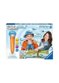 Jelmoli Lernspielzeug&raquo;Weltreiseinkl.Stift&laquo;(Set) , blau , hellblau/aquablau/weiss
