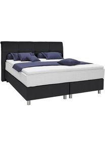 ADA Trendline Boxspringbett »Fara«, mit getuftetem Kopfteil schwarz schwarz NTLO 10
