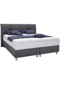 ADA Trendline Boxspringbett »Fara«, mit getuftetem Kopfteil grau blaugrau NTBO 9