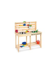 Outdoor-Spielküche »Matschküche Paul« , braun , Pinolino® , holzfarben/natur