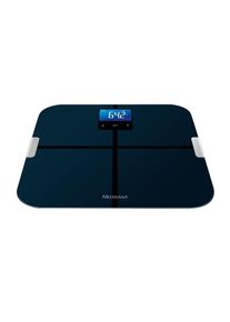 Medisana , Körper-Analyse-Waage , schwarz , Gewichtsanzeige von 5 bis 180 kg in 100g Schritten