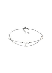 Firetti Fußkette »Herzschlag«, mit symbolischen Elementen silberfarben Fußschmuck