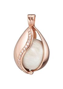 Engelsrufer Kettenanhänger »Love of heaven, HIMMELSTRÄNE, ERP-20-TEAR-ZI-R«, (Set, 2 tlg., inkl. Klangkugel), mit Zirkonia rosegold Silber 925...