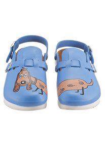 Birkenstock Berufsschuh »KAY SL Clog«, schwenkbarer und verstellbarer Fersenriemen bunt 38 blau-bunt Berufsschuh von Birkenstock aus pflegeleichtem...