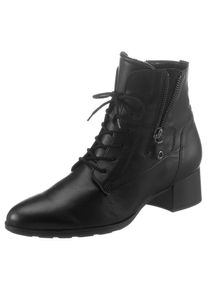 Gabor Schnürstiefelette, mit HOVERCRAFT-Luftkammernsohle schwarz 41 Elegante Stiefelette mit Innenreißverschluss
