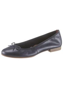 Tamaris Ballerina, mit dekorativer Schleife blau 37 (4,5) Ballerina in klassischer Form