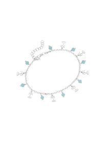 Firetti Fußkette »Palmen«, mit Kristallsteinen bunt Fußschmuck
