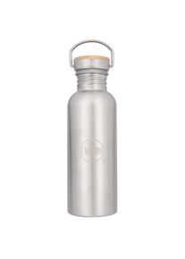 LACD - Steel Bottle Wood Closure - Trinkflasche Gr 0,75 l grau/weiß