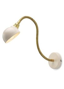 Stiletto DESIGN VERTReiB Wandleuchte flexibel Messing