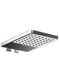 Emco LED Spiegelleuchte »System2 eckig, chrom«, stufenlos dimmbar grau chromfarben