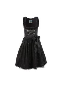 Turi Landhaus , Dirndl, (2 tlg.), Damen, midi mit Stickerei und Kettenschn&uuml;rung , schwarz , N-Gr , Kleider