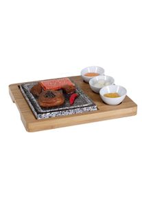 Nouvel , Raclette »Platte Bambus 5teilig«, - W , weiss , Küchengeräte
