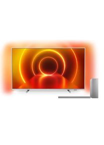 Philips , LED-Fernseher &raquo;75PUS7855/12 inkl. Soundbar und Subwoofer TAB6405/10&laquo;, 189 cm/75 Zoll , silberfarben , Inkl. Soundbar und Subwoofer...