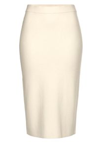 Lascana Strickrock Beige, Größe 34