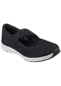 Skechers Ballerina »BE-COOL ENDLESS FUN«, mit elastischem Riemchen schwarz-weiß 35 Aus recycelten Materialien