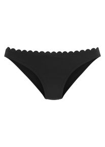 Lascana Bikini-Hose -Scallop, mit Gelaserter Wellenkante Schwarz, Größe 32
