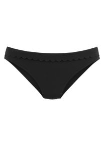 Lascana Bikini-Hose -Scallop, mit Umschlagbund Schwarz, Größe 34