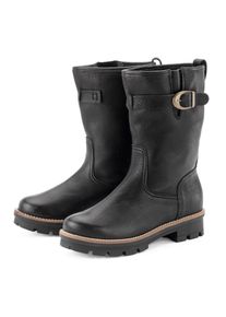 Werner Schuhe Damenhalbstiefel Rindleder gef&uuml;ttert Schwarz 41