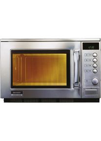 Nordcap SHARP Profi-Mikrowelle-1500 W mit Drehknopfbedienung und LCD-Anzeige, Gastronomie-Bedarf