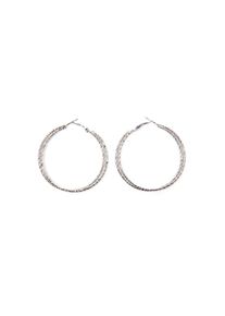 Collezione Alessandro Paar Creolen »C2200A F97, C2200A F103, C2200A F119« grau messingfarben Ohrschmuck, als zeitloser Begleiter zu vielen Outfits